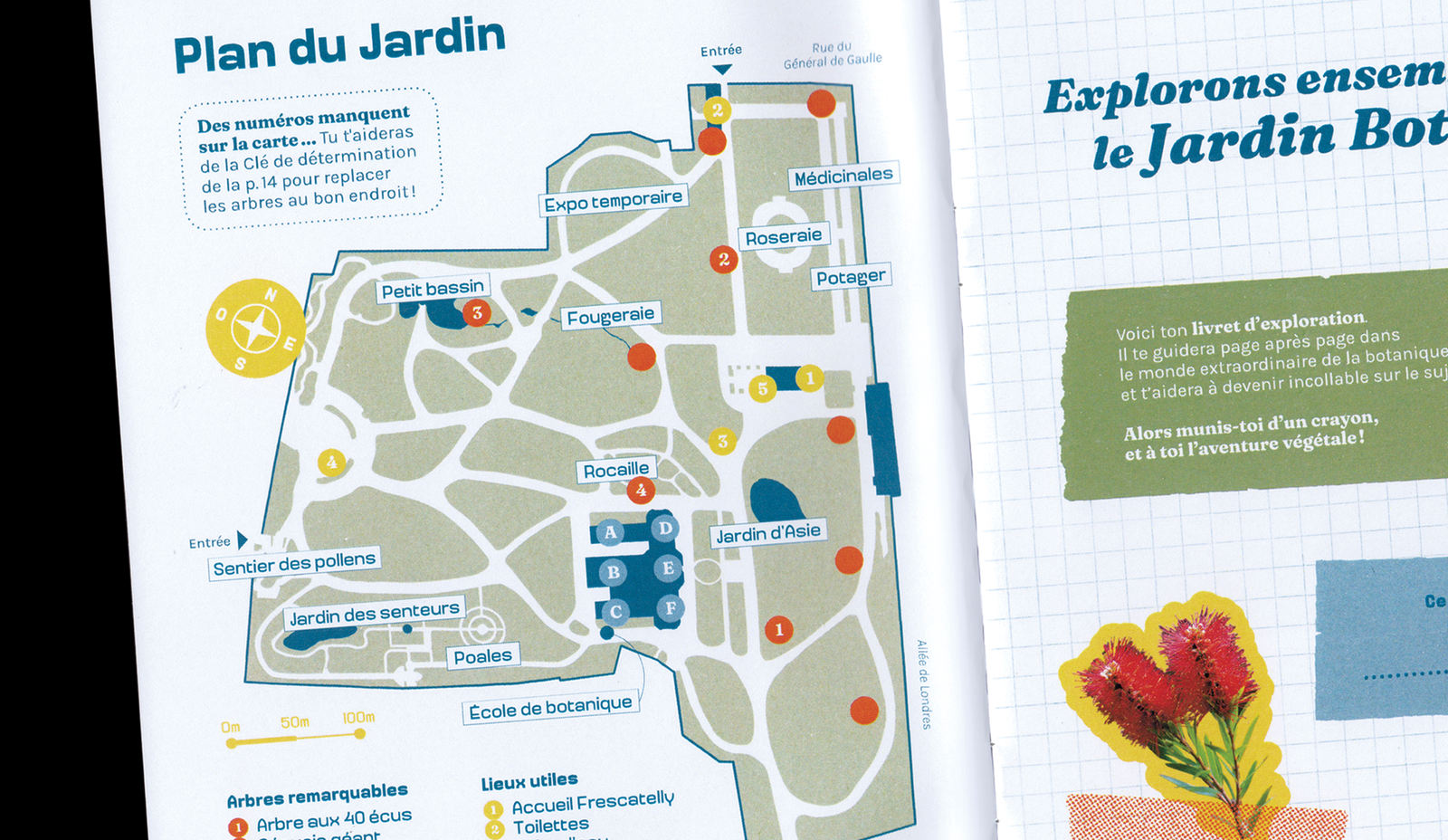 Jardin Botanique de Metz, Cahier d'activité