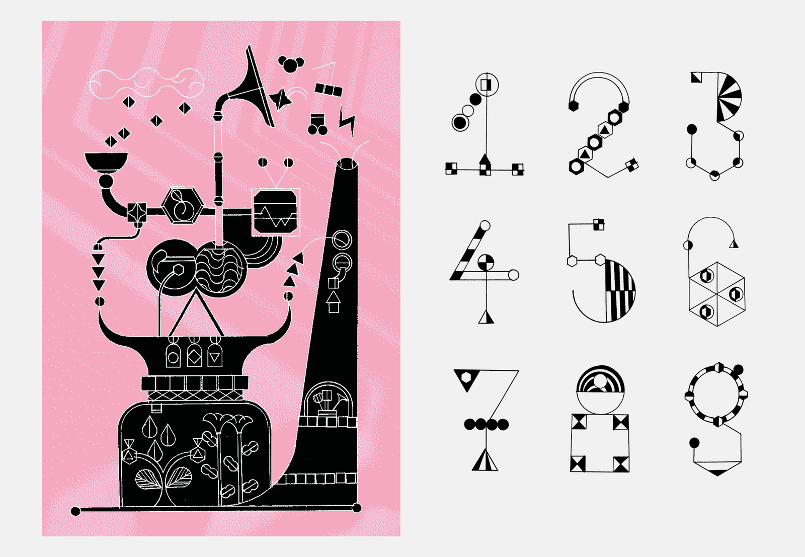 Illustrations au normographe