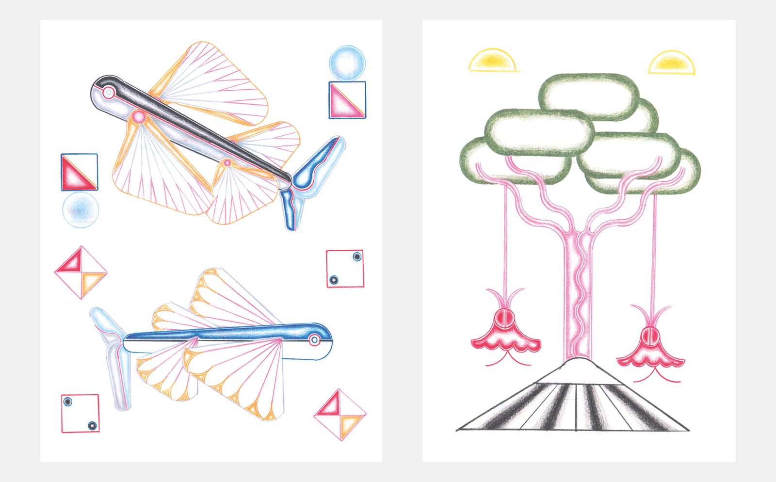 Illustrations au normographe