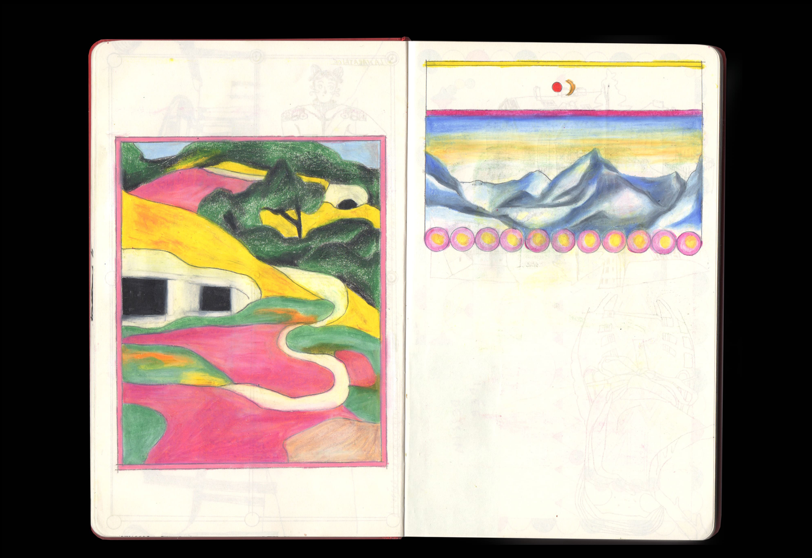 Illustrations à la craie grasse