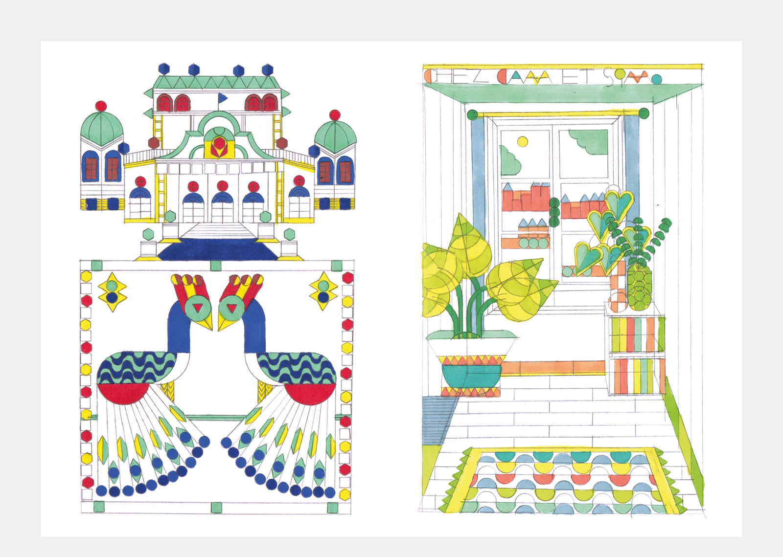 Illustrations au normographe