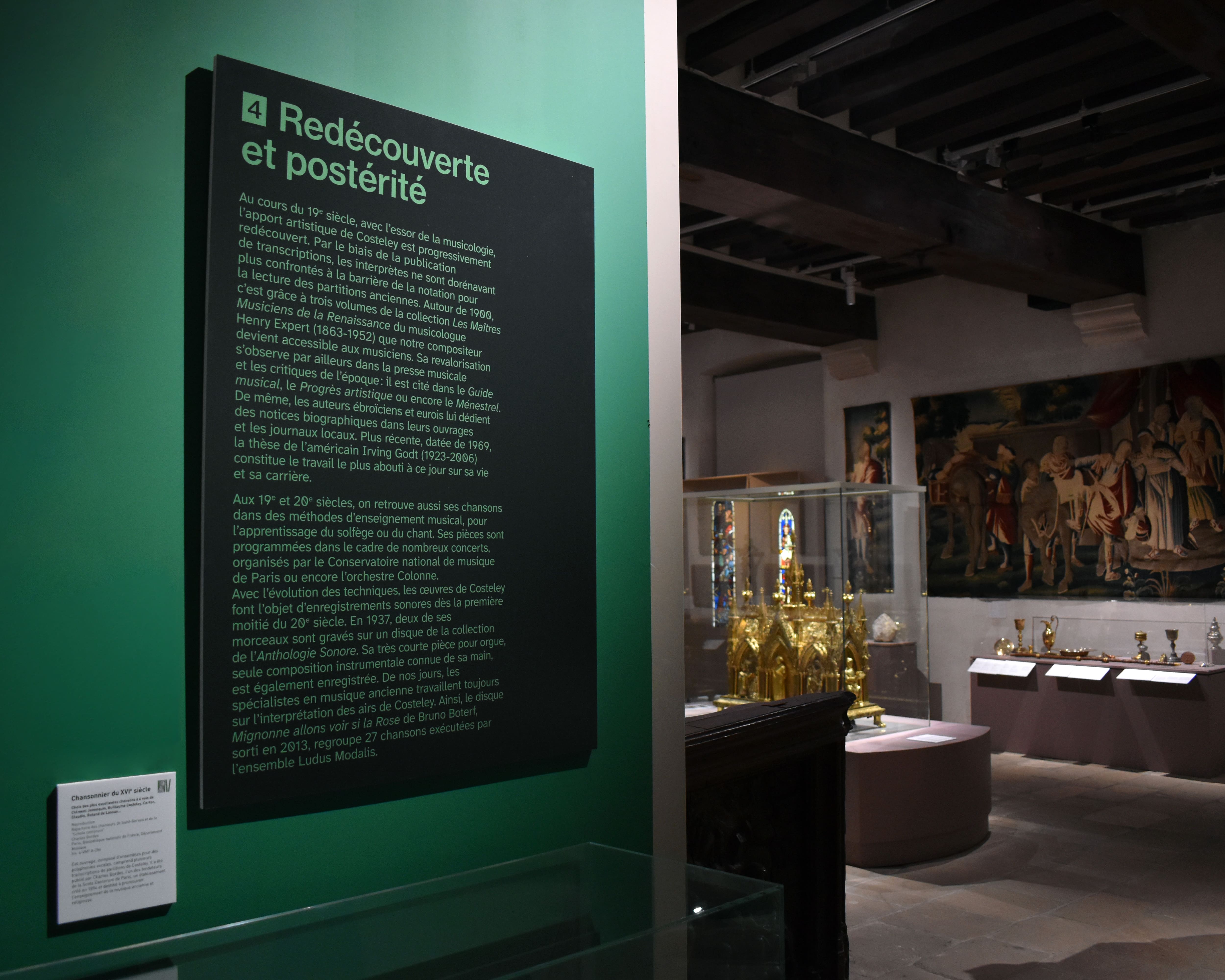 Exposition Musée d'Évreux, panneaux de salle